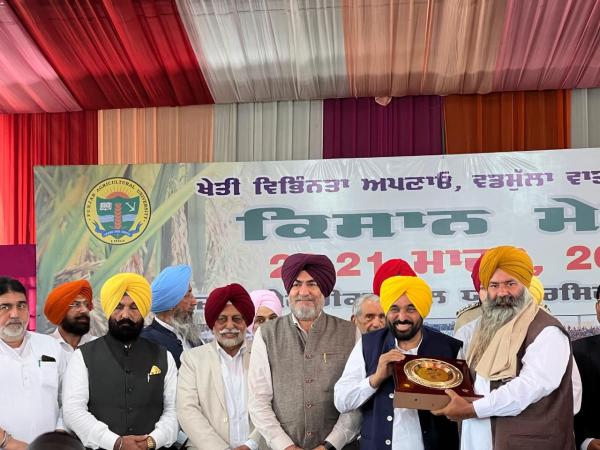 S. Gurcharan Singh, S/o S. Kunda Singh, District Mansa, winner of the Chief Minister Award in the Pig Farming category